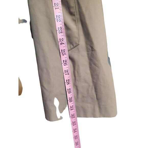 1980s Fleetstreet Size 14 Khaki Trench Coat Women’s Tan Vintage Jacket Classic - Picture 8 of 10